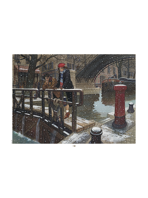 Affiche – Paris sous la neige - Jean-Pierre Gibrat - Couverture